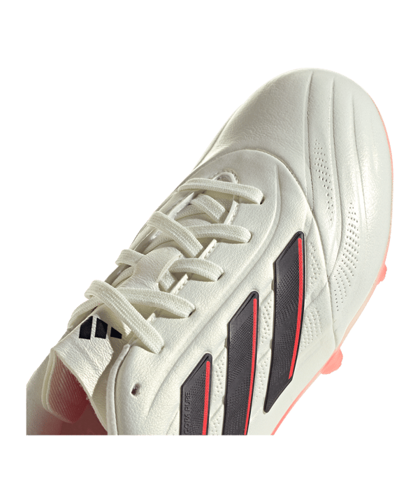 adidas COPA Pure 2 Elite FG Solar Energy Kids Weiss Schwarz Rot - weiss
