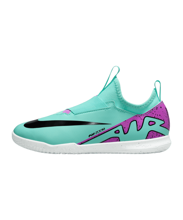 Nike Jr Air Zoom Mercurial Vapor XV Academy IC Peak Ready Kids Grün Pink F300 - gruen