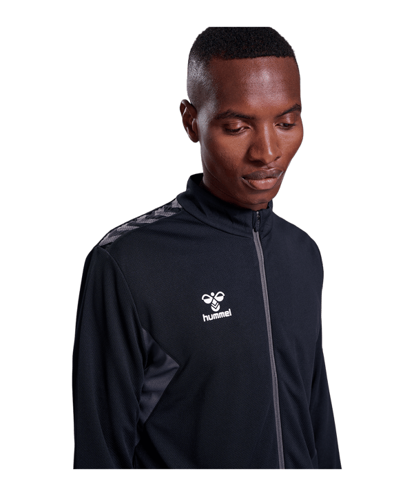 Hummel hmlAUTHENTIC PL Trainingsjacke Schwarz F2001 - schwarz