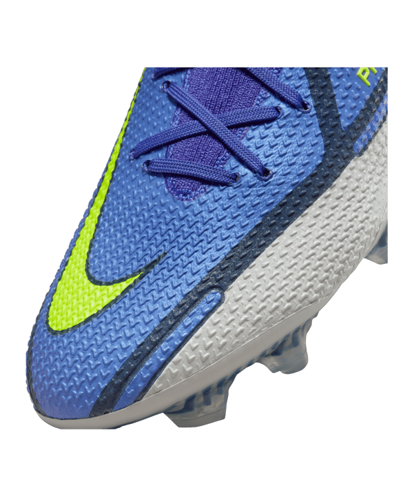 Nike Phantom GT2 Recharge Elite FG Blau Gelb Grau F570 - blau