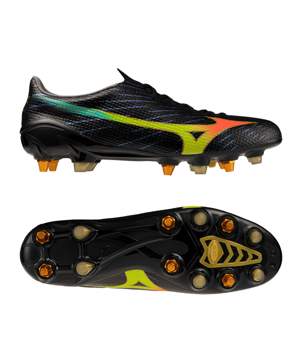 Mizuno Alpha III Elite Mix SG Bright Black Zwart K00 - zwart