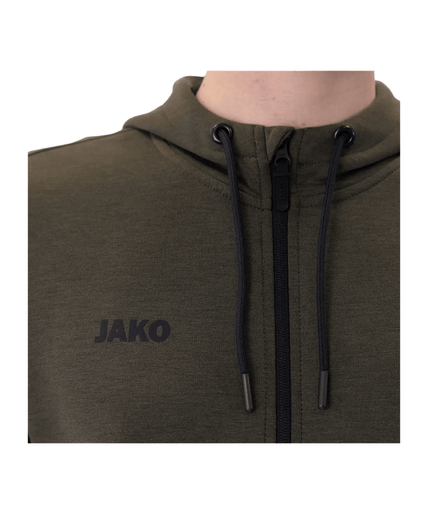 JAKO Premium Basic Veste à capuche Marron C028 - brun