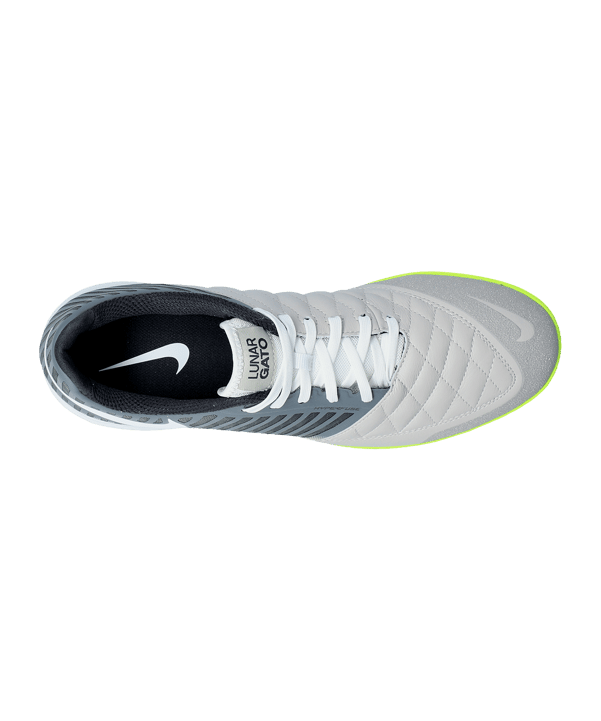 Nike Lunar Gato II IC Halle Schwarz Grau F010 - schwarz