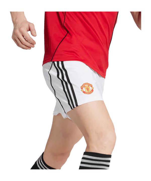 adidas Manchester United Short Home 2025/2026 Weiß - weiss