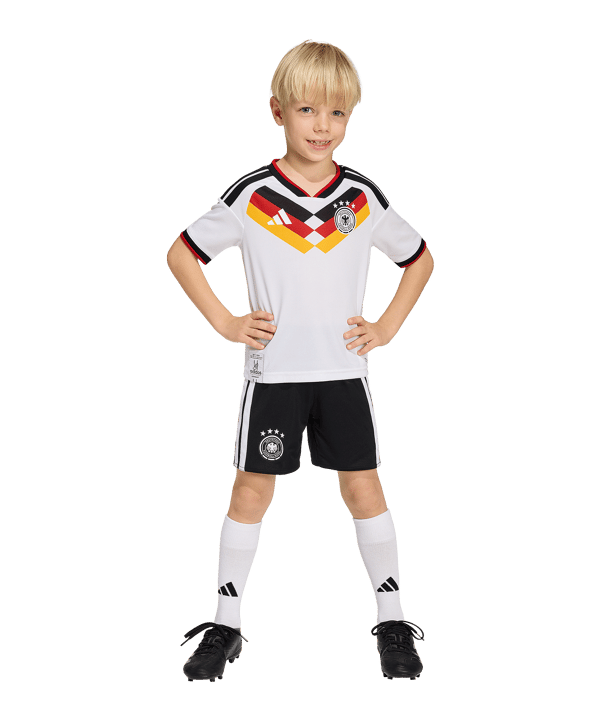 adidas DFB Deutschland Trikot Set Home WM 2026 Kids Weiß - weiss