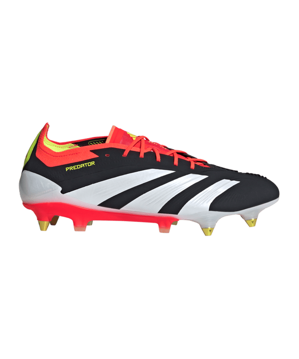 adidas Predator Elite SG Solar Energy Schwarz Weiss Rot - schwarz