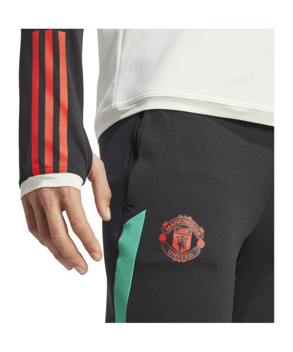 adidas Manchester United Trainingshose Schwarz - schwarz