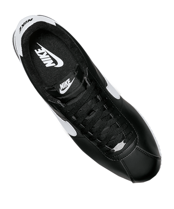 Nike Cortez Basic Leather Sneaker Schwarz F012 - schwarz