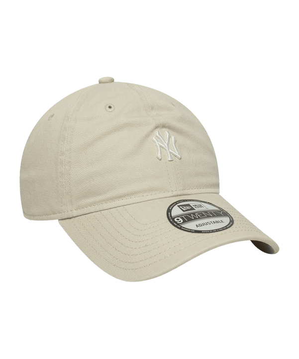 New Era MLB New York Yankees Mini Logo Washed 9Twenty Cap Beige - beige