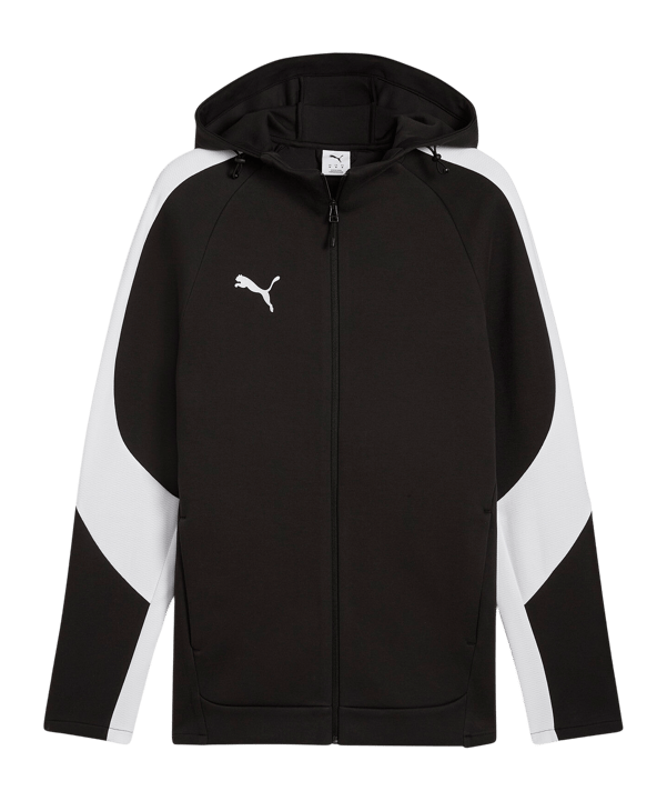 PUMA teamEVOSTRIPE Kapuzenjacke Schwarz F03 - schwarz