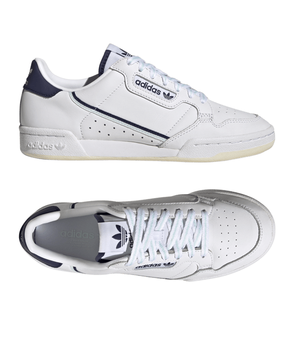 adidas Originals Continental 80 Damen Weiss Blau - weiss