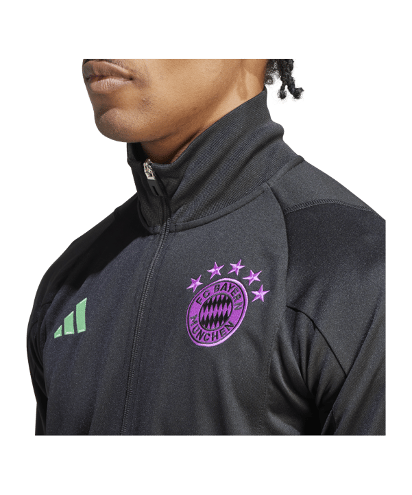 adidas FC Bayern München Trainingsanzug Schwarz - schwarz