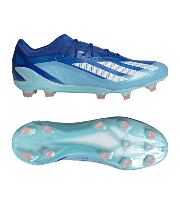 adidas X Crazyfast.1 FG Marinerush Blau Weiss Orange - blau