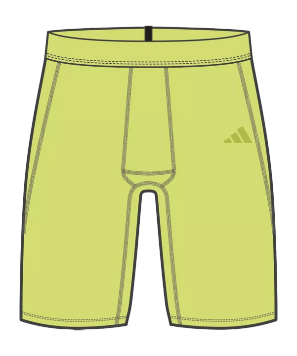 adidas Techfit Aeroready Short Tight Gelb - gelb