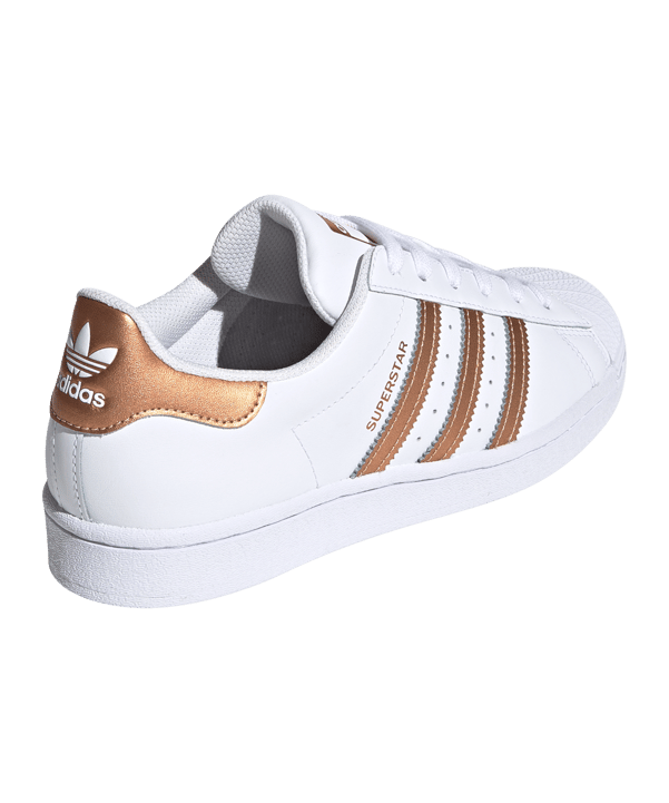 adidas Originals Superstar Damen Weiss Bronze - weiss