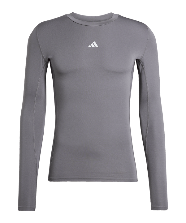 adidas Techfit Longsleeve T-Shirt Grau - grau