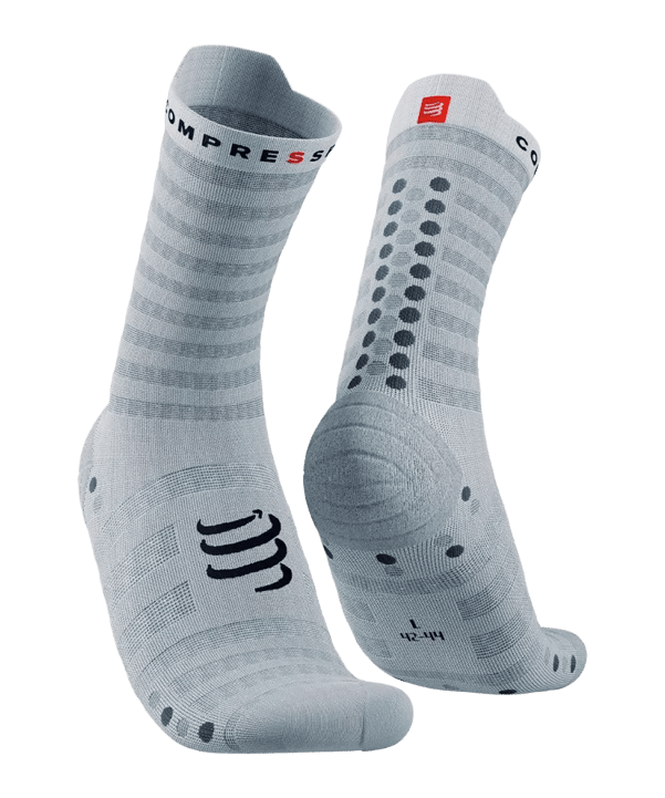 Compressport Pro Racing v4.0 Ultralight Run High Socken Weiß - weiss