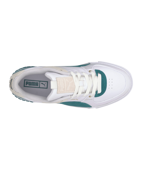 PUMA Cali Sport Heritage Damen Weiss Grün F03 - weiss
