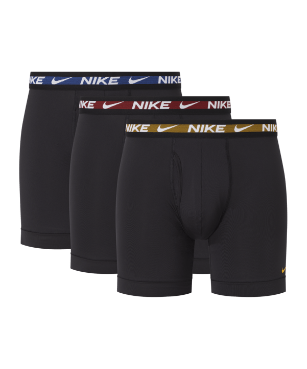 Nike Dri-Fit Brief Boxershort 3er Pack F859 - schwarz