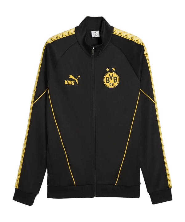 PUMA Borussia Dortmund KING Anthem Giacca Nero C07 - nero