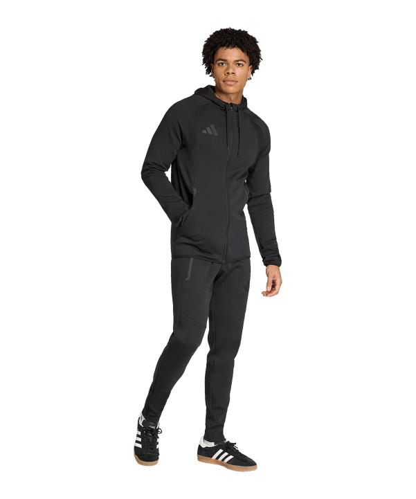 adidas Tiro Travel Hoody Schwarz - schwarz
