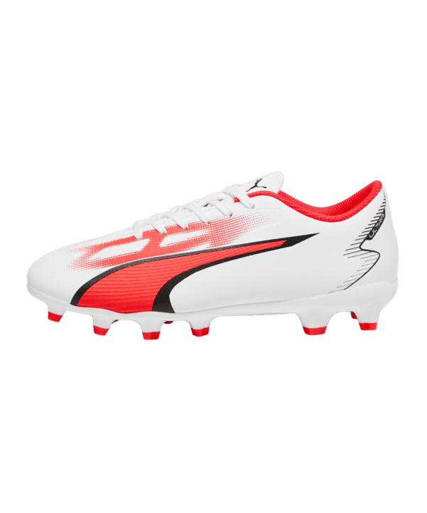 PUMA ULTRA Play FG/AG Breakthrough Jr Kids Weiss Rot F01 - weiss