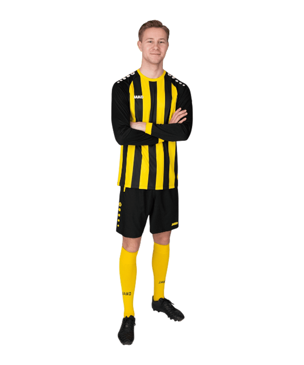 JAKO Inter Trikot langarm Schwarz Gelb F803 - schwarz