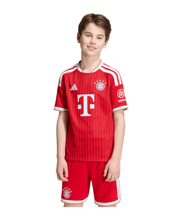 adidas FC Bayern München Trikot Home 2026/2027 Kids Rot - rot