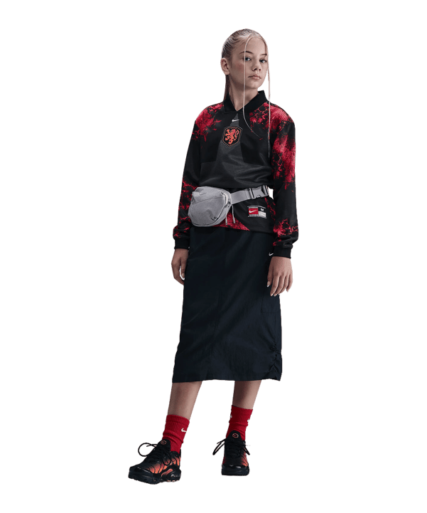 Nike KNVB Niederlande Torwarttrikot Langarm Hollywood Kids Schwarz F010 - schwarz