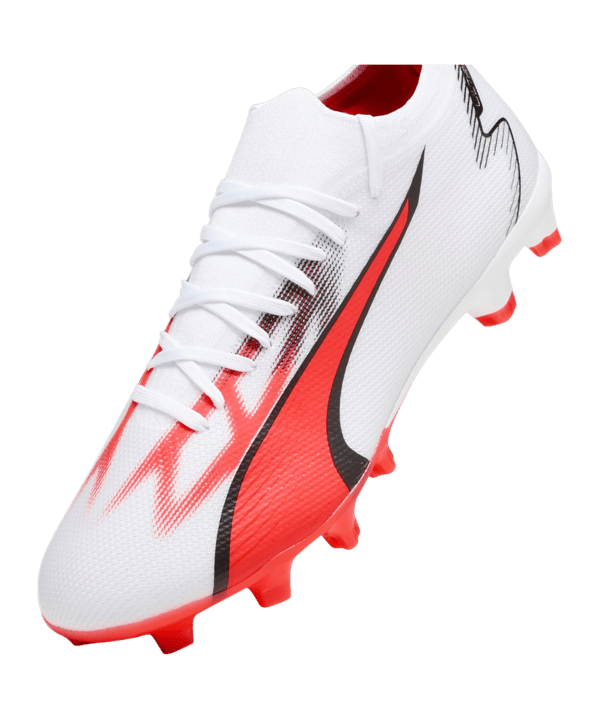 PUMA ULTRA Match FG/AG Breakthrough Weiss Rot F01 - weiss