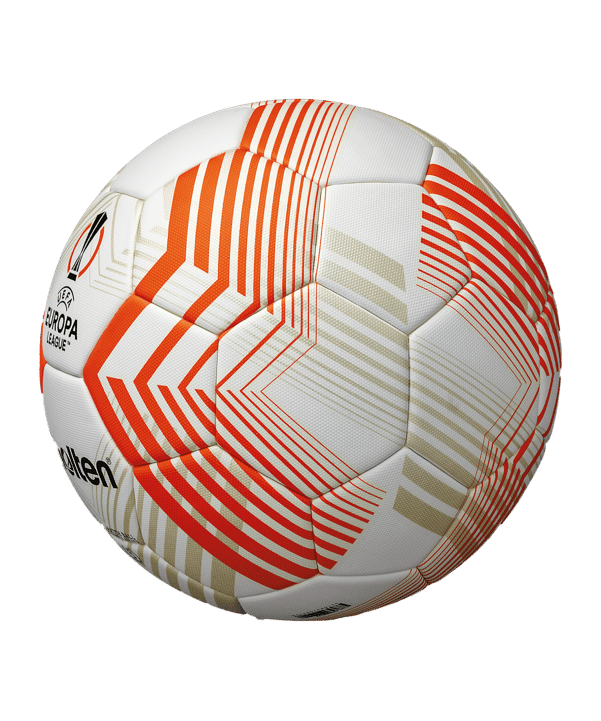 Molten UEFA Europa League Spielball 2022/2023 Weiss Orange Silber - weiss