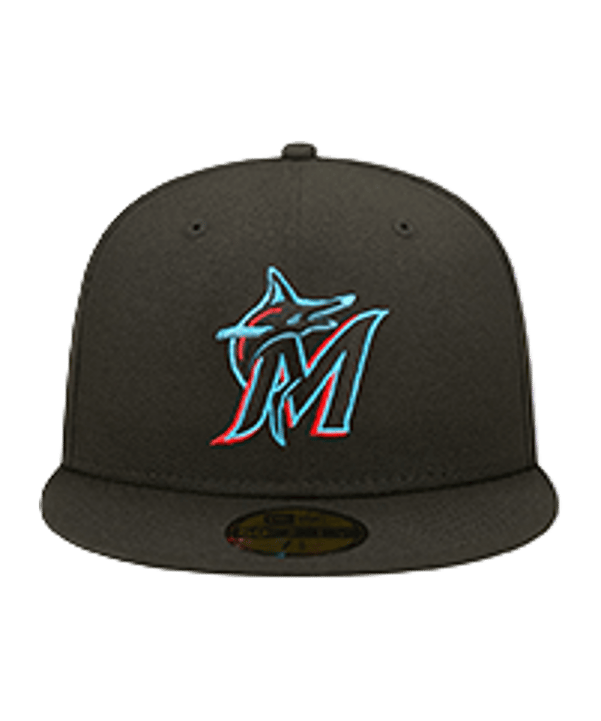 New Era Miami Marlins On-Field 59Fifty Cap Schwarz - schwarz