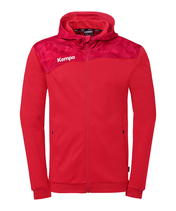 Kempa Athletics 29 Kapuzenjacke Kids Rot F60 - rot