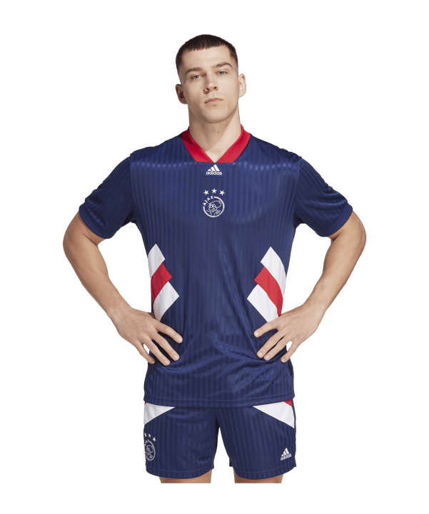 adidas Ajax Amsterdam Icon Trikot Blau - blau