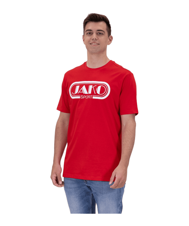 JAKO Retro T-Shirt Rot F100 - rot