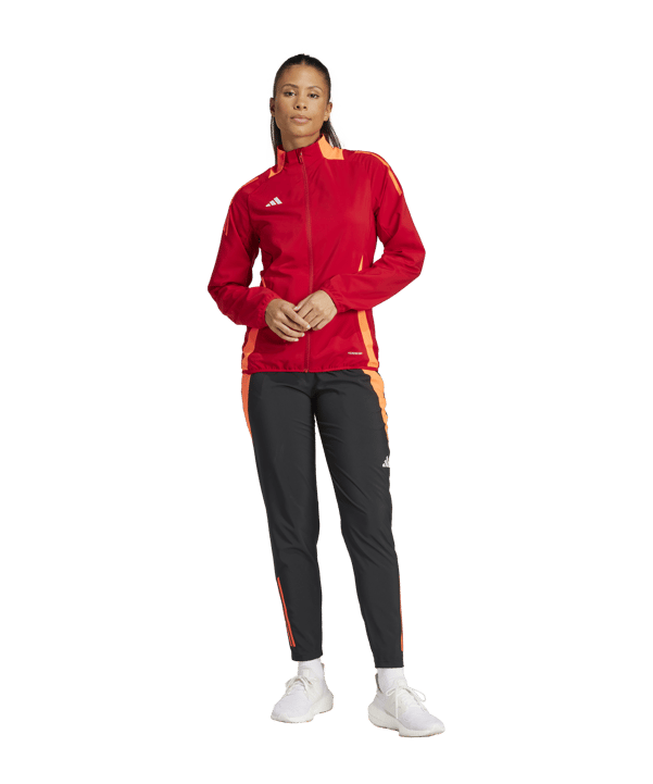 adidas Tiro 24 Competition Präsentationsjacke Damen Rot - rot