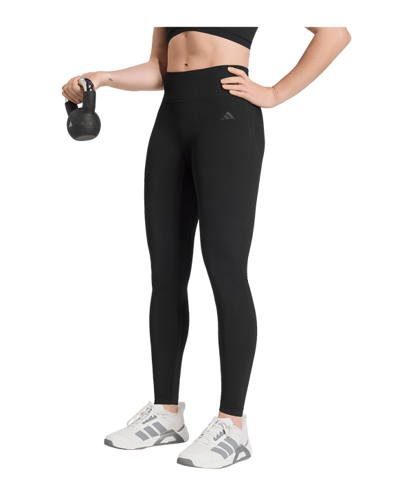 adidas Workout Essentials Leggings Damen Schwarz - schwarz