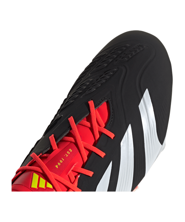 adidas Predator Elite SG Solar Energy Schwarz Weiss Rot - schwarz