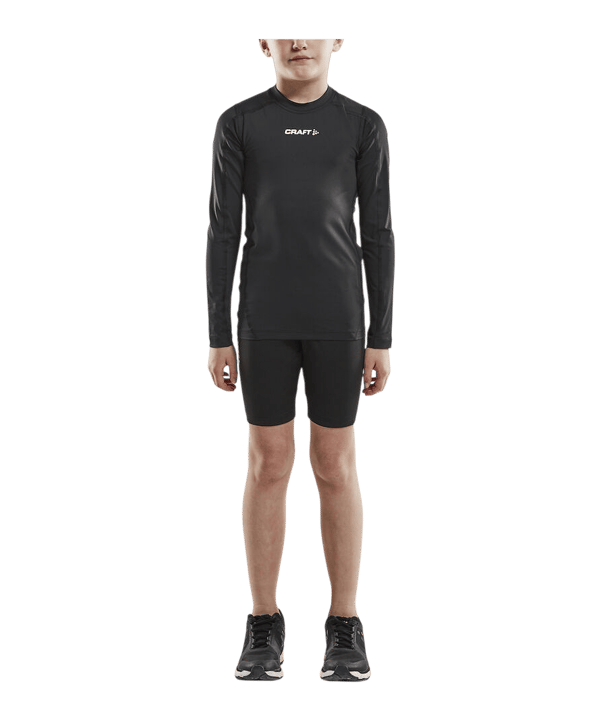 Craft Pro Control Compression Sweatshirt Kids Schwarz F999000 - schwarz