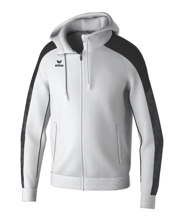 Erima EVO STAR Kapuzenjacke Kids Weiss - weiss