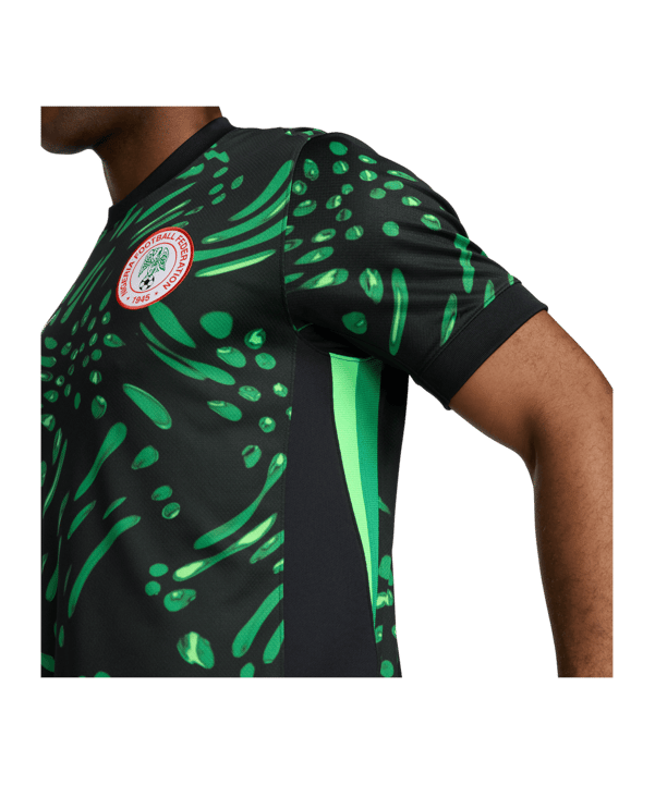 Nike Nigeria Trikot Away 2024 Schwarz F010 - grau