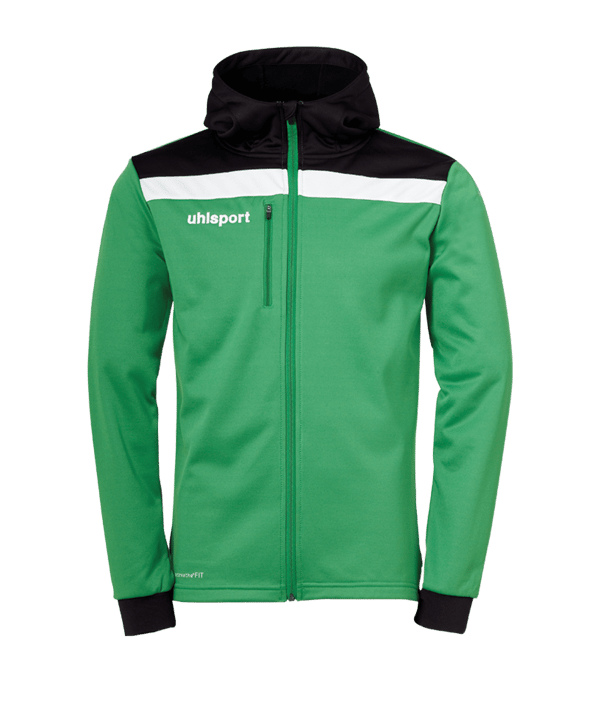 uhlsport Offense 23 Kapuzenjacke Grün Schwarz F06 - gruen