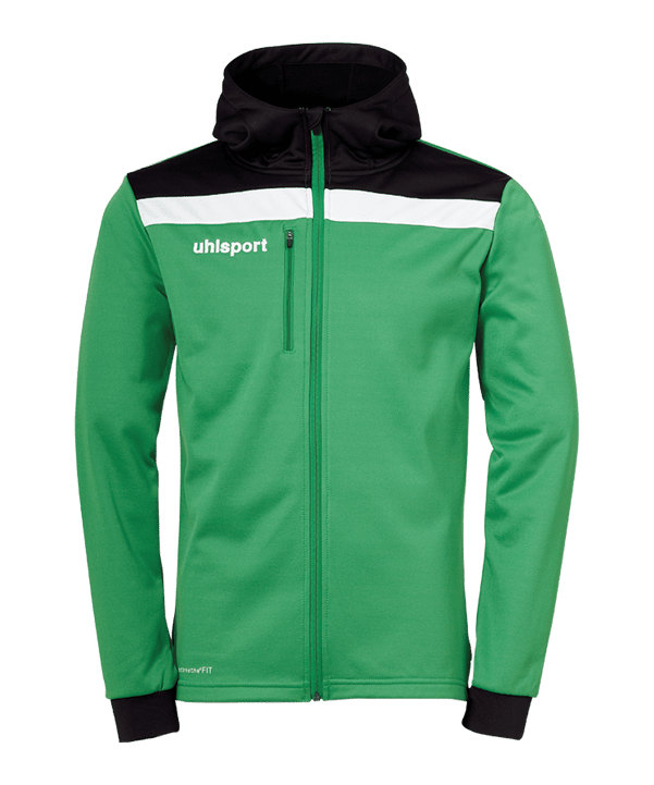 uhlsport Offense 23 Kapuzenjacke Grün Schwarz F06