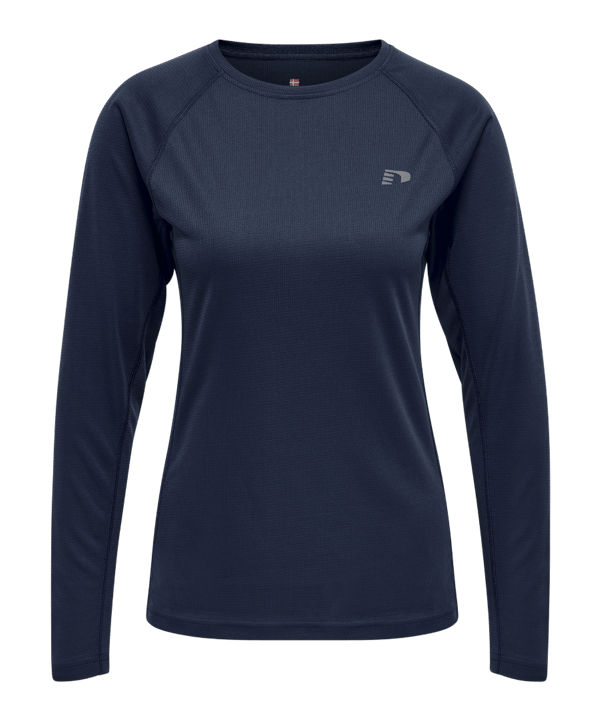 Newline Core Shirt langarm Running Damen F1009 - schwarz