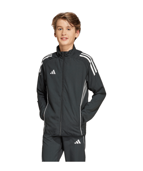 adidas Tiro 25 Competition Präsentationsjacke Kids Schwarz - schwarz