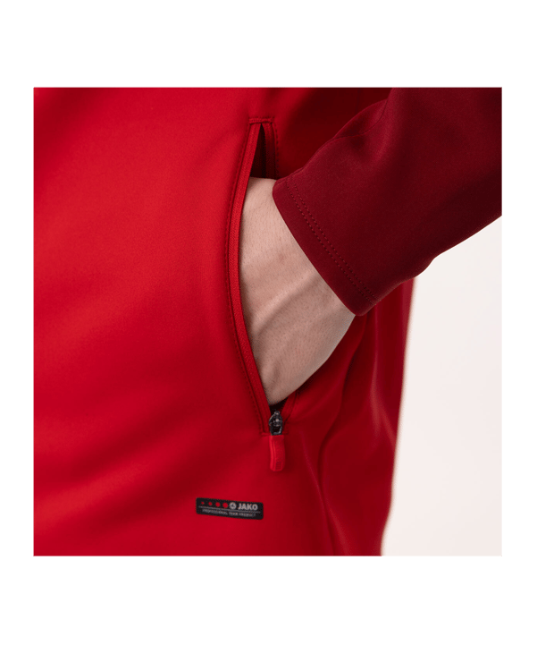 JAKO Iconic Kapuzenjacke Kids Rot F103 - rot
