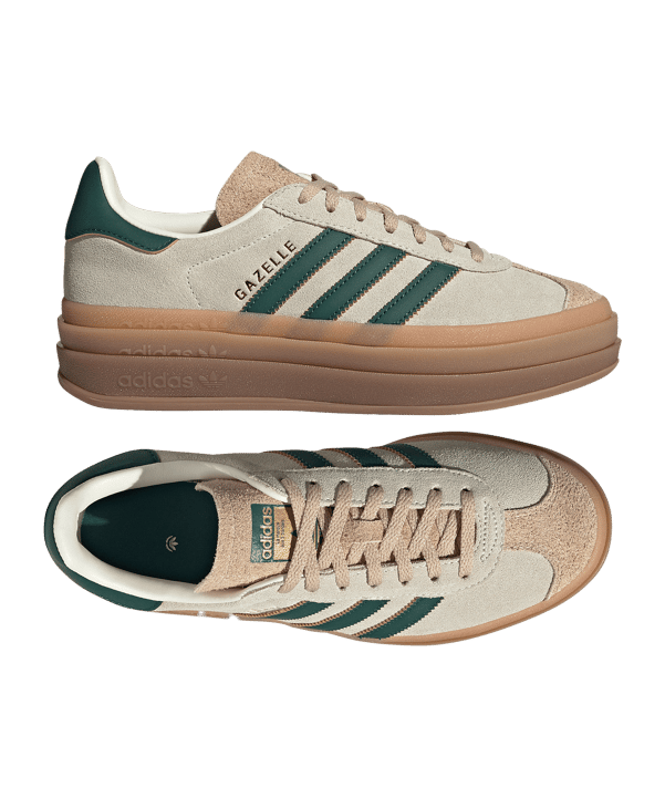 adidas Originals Gazelle Bold Sneaker Damen Weiß - beige