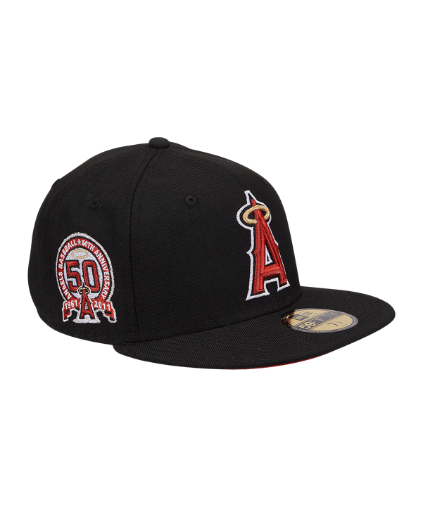 New Era Anaheim Angels 60th 59Fifty Cap Schwarz - schwarz