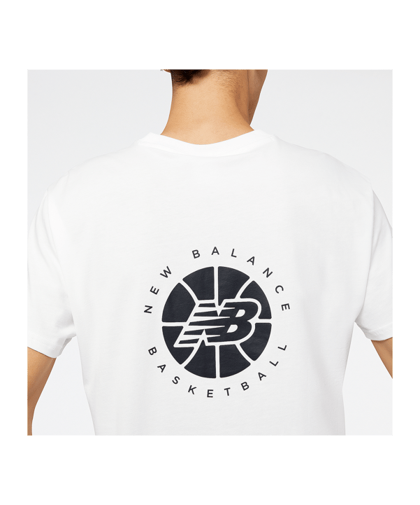 New Balance Essentials Hoops T-Shirt Weiß - weiss