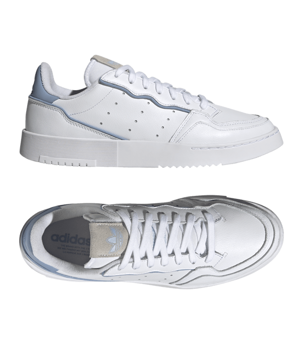 adidas Originals Supercourt Weiss Blau - weiss
